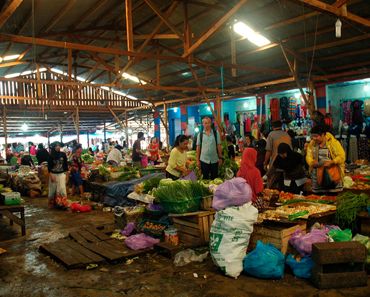 Besuch auf dem Markt